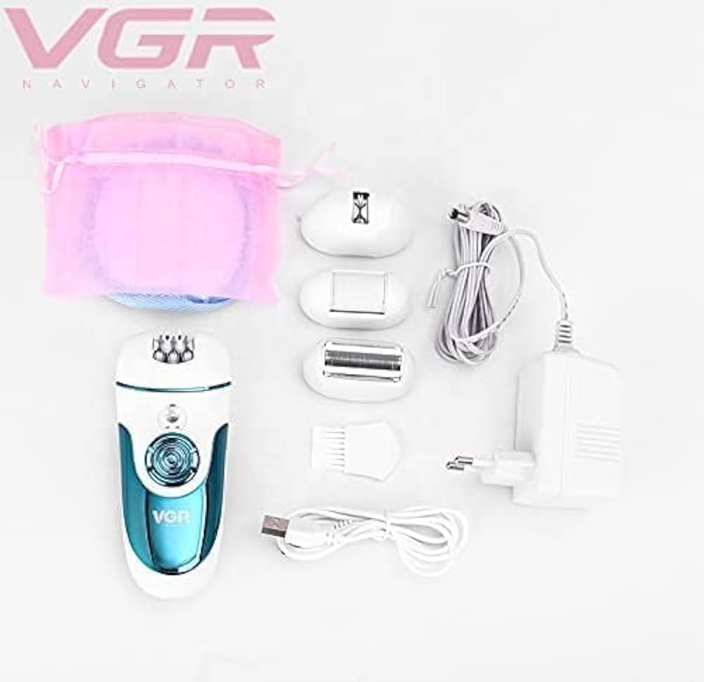 Vgr V-700 4 In 1 Women's Cordless Shaver  For Face, Legs, Armpit And Bikini