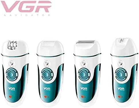 Vgr V-700 4 In 1 Women's Cordless Shaver  For Face, Legs, Armpit And Bikini