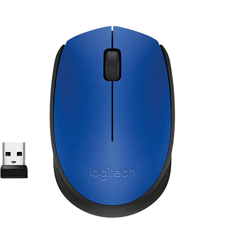 Logitech M171 Wireless Mouse – 2.4GHz USB Receiver, 12-Month Battery, Optical Tracking – Black