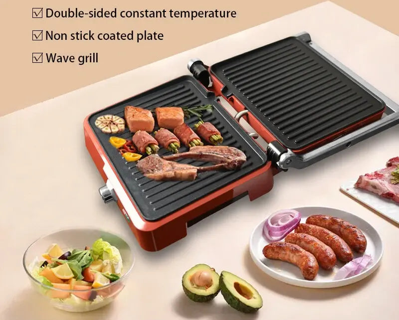 DSP Electric Grill, 1800 Watt, Red, KB1049A