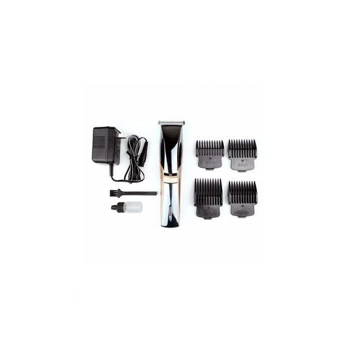 KM-5018 Professional Hair Clipper for Men – Sharp Blade, Dual Power, Smart Chip – Black/Gold