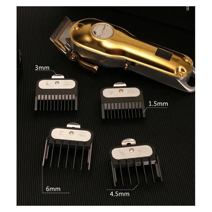 Kemei KM-1986 Hair Clipper with LCD Display – Cordless, USB Charging, Unisex