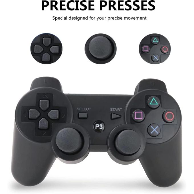 DualShock 3 Wireless Controller for PlayStation 3 – Bluetooth Gamepad with Six-Axis Motion & Vibration