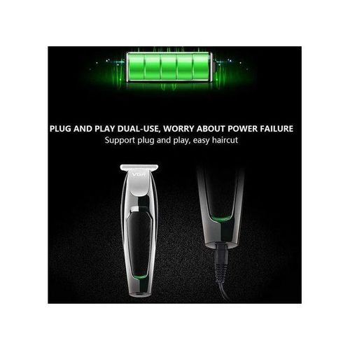 V-030 Professional Fast Charging Hair Clipper Silver/Black
