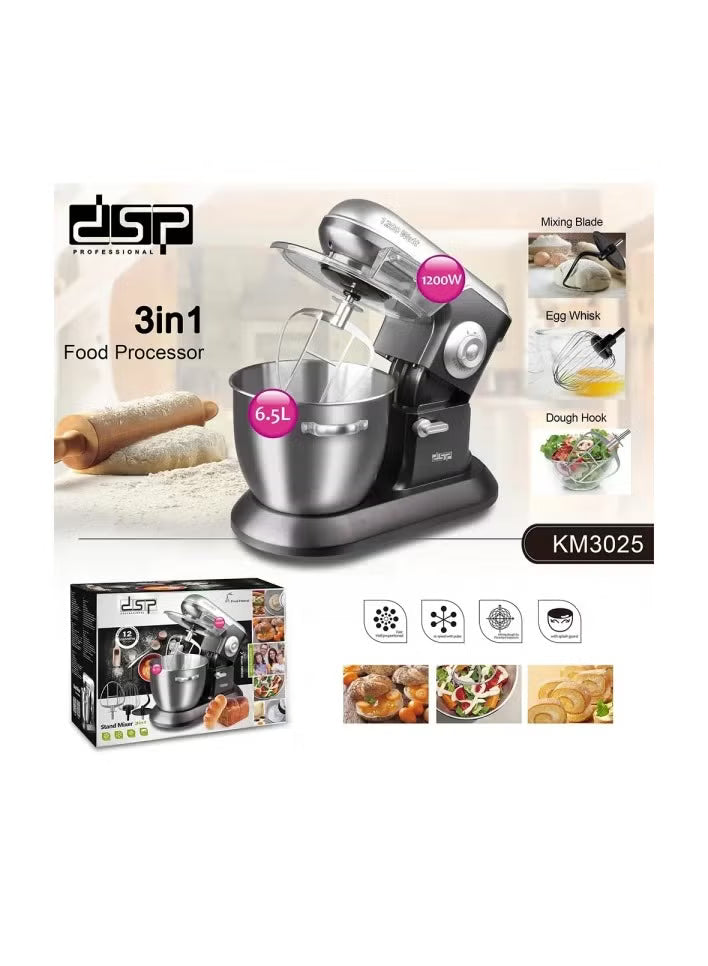 DSP Stand Mixer 1200W 6.5L – KM3025