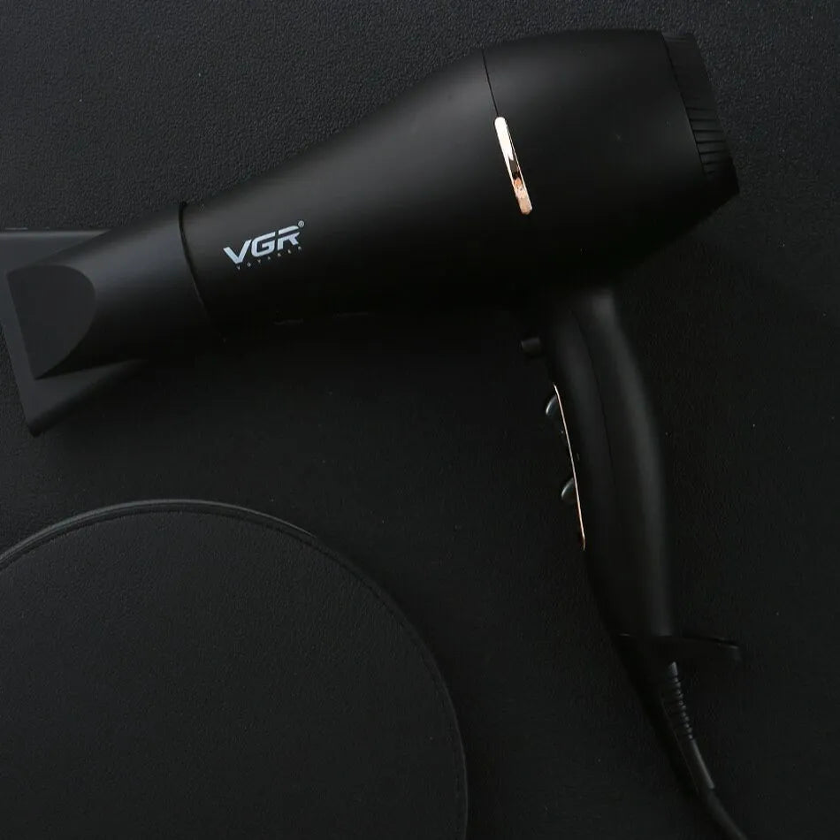 VGR V-433 Professional Hair Dryer – 1800–2200W AC Motor, Fast Drying, Cool Shot, 3 Heat & 2 Speed Settings