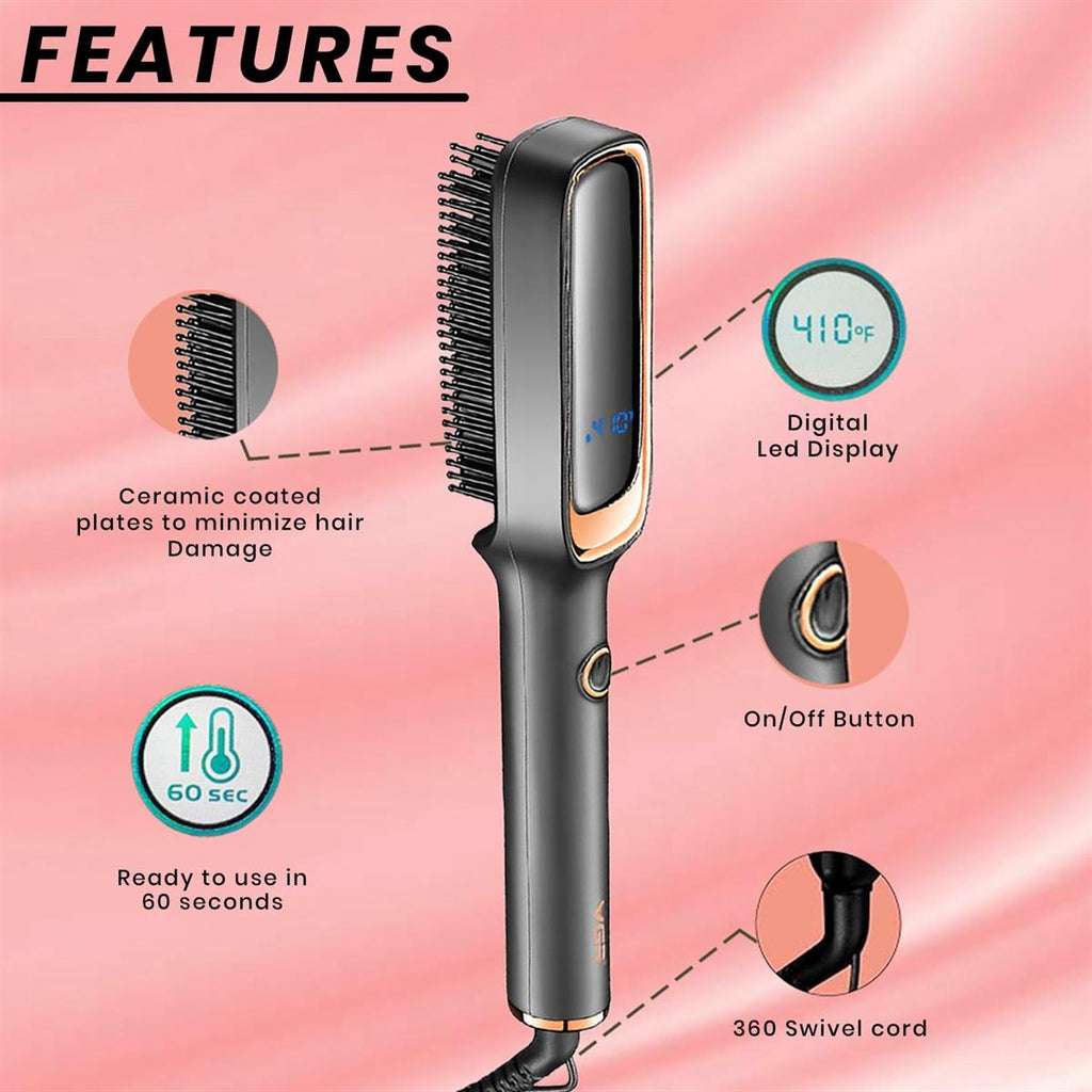 VGR V-560 Professional Hair Straightener Brush