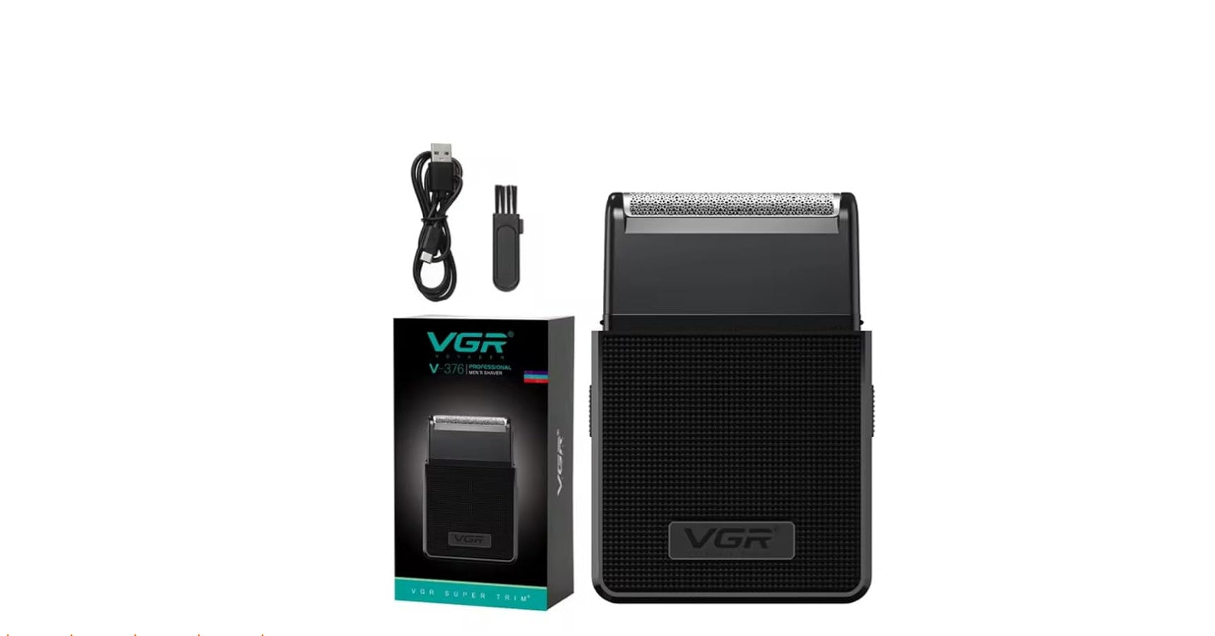 VGR-V-376 Foil Shaver For Men - Precision, USB Rechargeable, Pop-up Trimmer Green