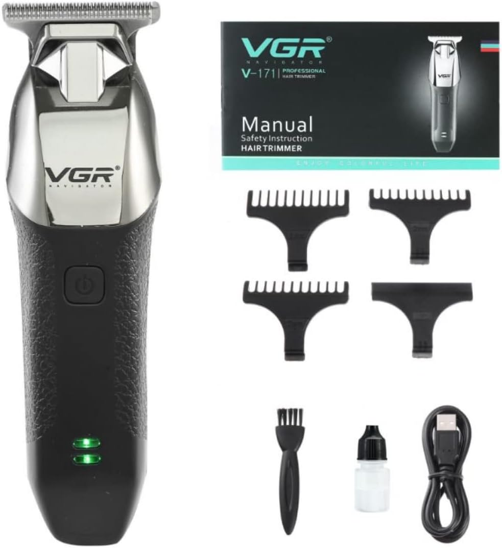 VGR V-171 Professional Hair Clipper And Trimmer For Men Black