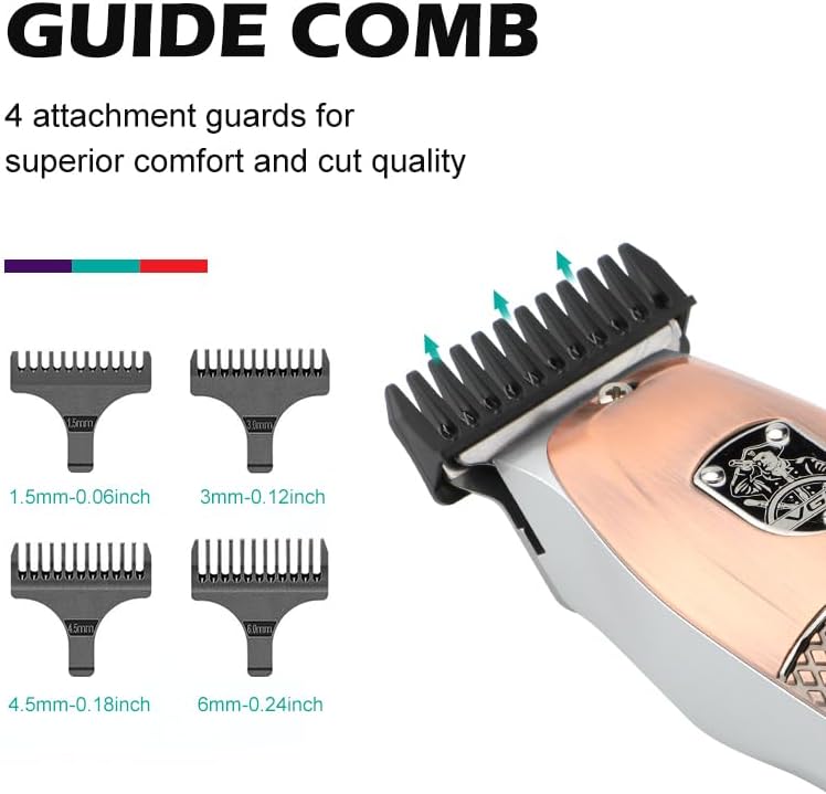 V-976 New Design Metal Beard Trimmer Professional Cordless Hair Trimmer Multicolor