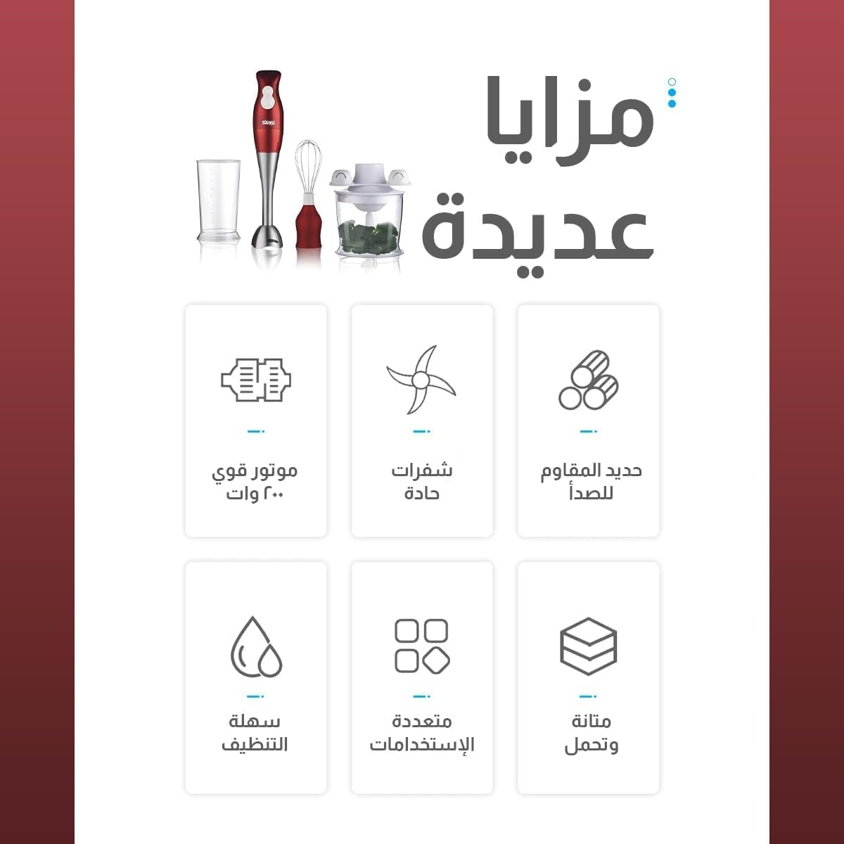 DSP 4-in-1 Hand Blender - KM1004