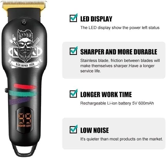 V-971 Professional Rechargeable Hair Trimmer Multicolour