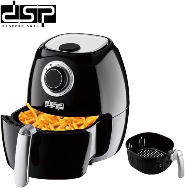 DSP KB2020 Health Air Fryer, 1350 W, 2.6 L - Black