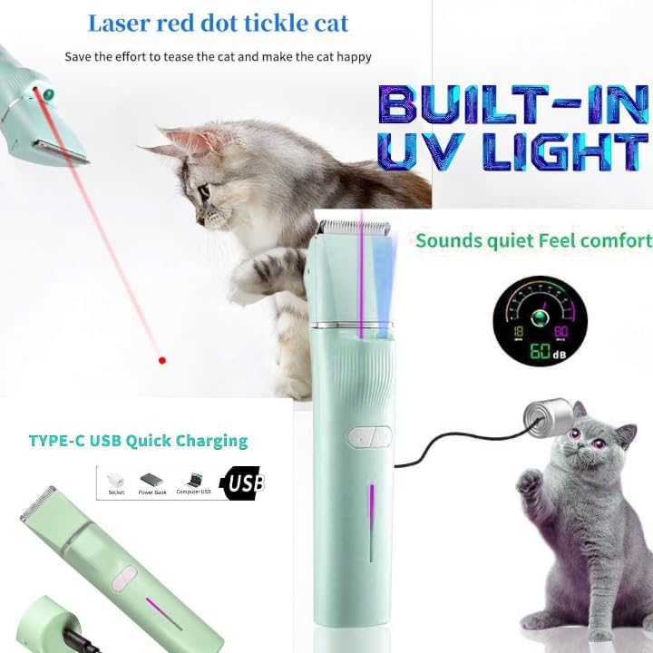 VGR V-219 3-in-1 Pet Hair Clipper with Rechargeable Light