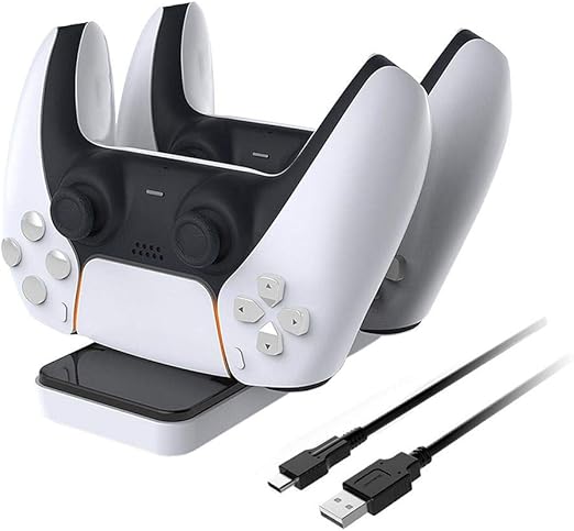 PS5 Controller Charging Station – Dual USB Fast Charger Dock for Playstation 5