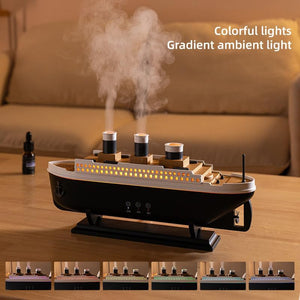 Ship Design Jellyfish Aroma Diffuser with Color Light
