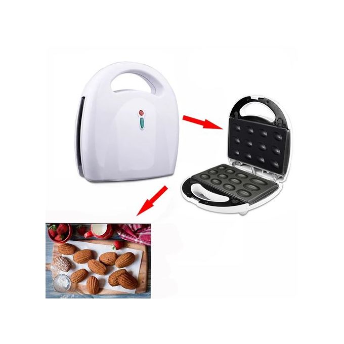 DSP 4-in-1 Pastry Maker KC1131 – Waffle, Donut, Nut & Shell Plates