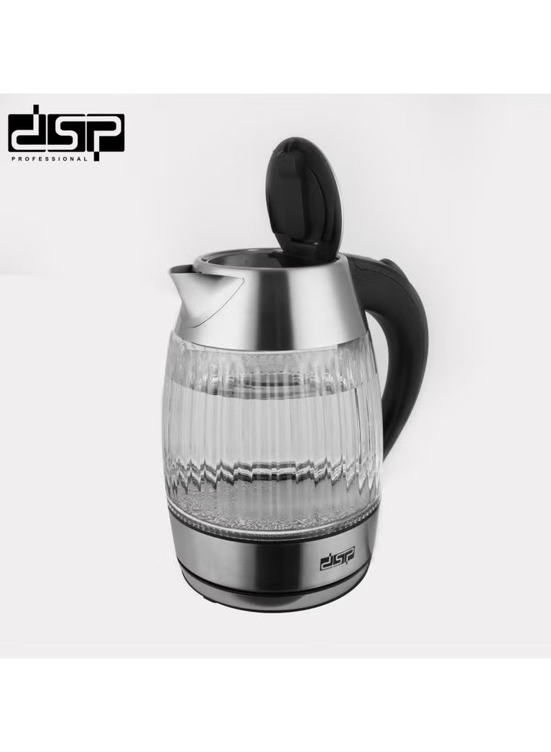 DSP Electric Kettle KK1269 – 1.8L Borosilicate Glass