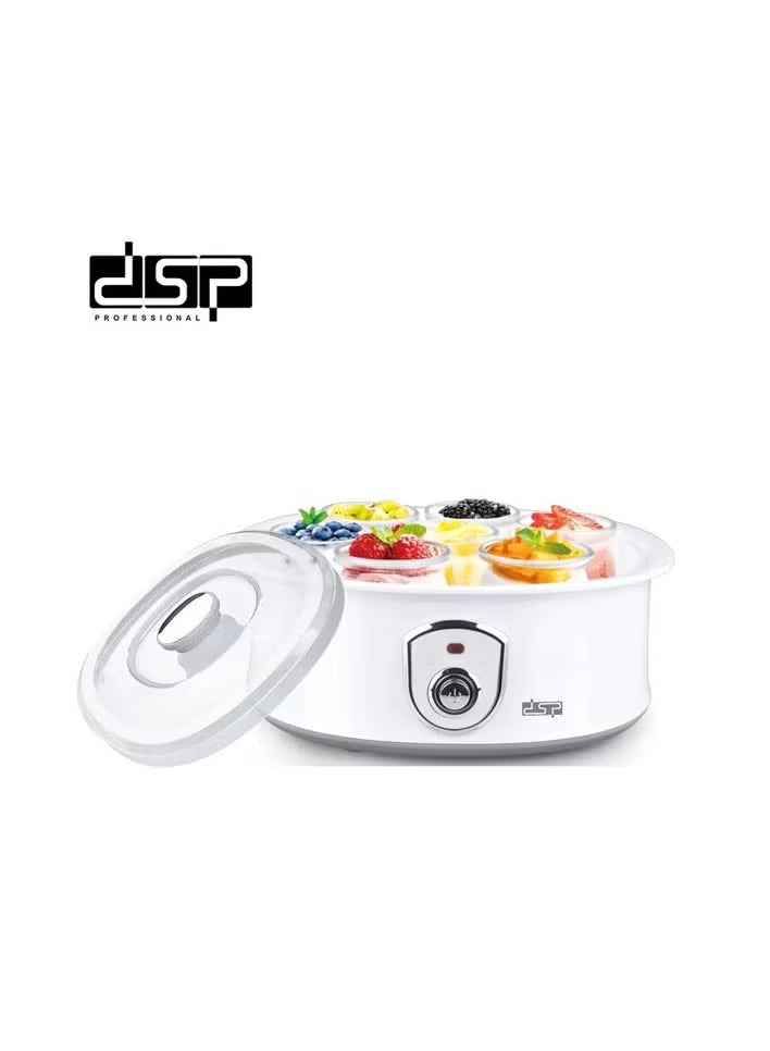 DSP Yogurt Maker 1.5L Mechanical Control with 7 Glass Jars – KA4010