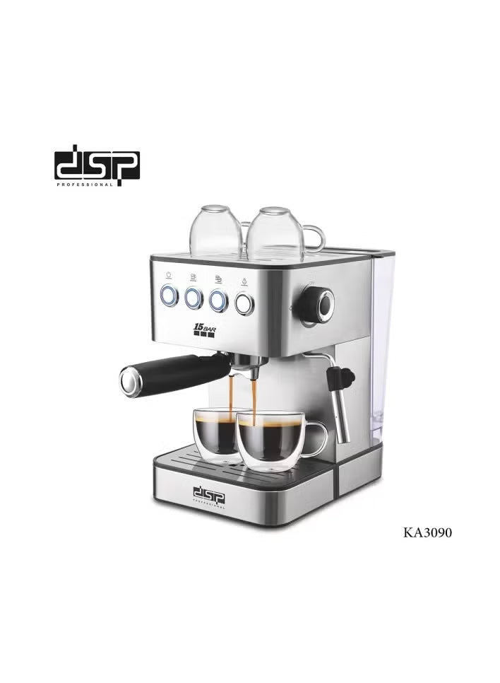 DSP Espresso Coffee Machine 850W Silver – KA3090