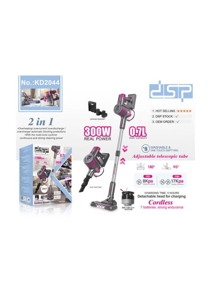 DSP KD2044 – Cordless Handheld Vacuum Cleaner