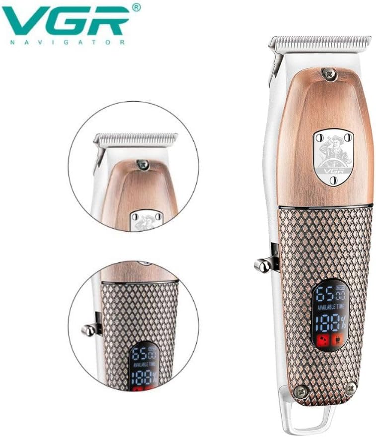 V-976 New Design Metal Beard Trimmer Professional Cordless Hair Trimmer Multicolor