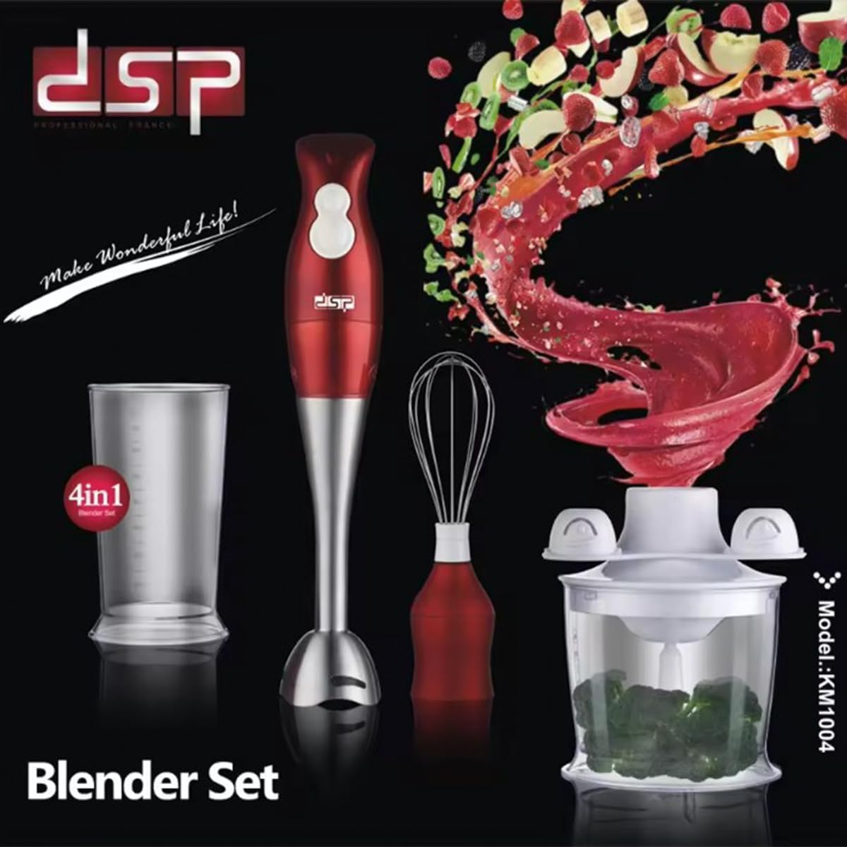 DSP 4-in-1 Hand Blender - KM1004