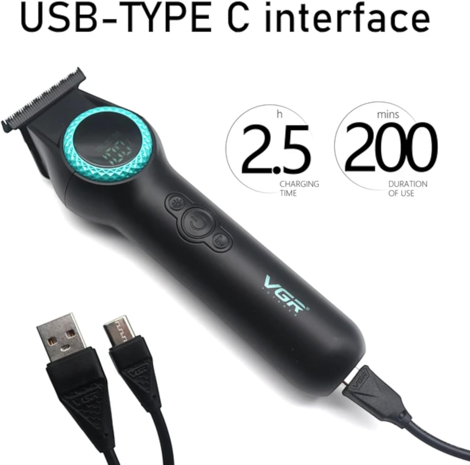 VGR V-990 Premium Cordless Waterproof Electric Shaver