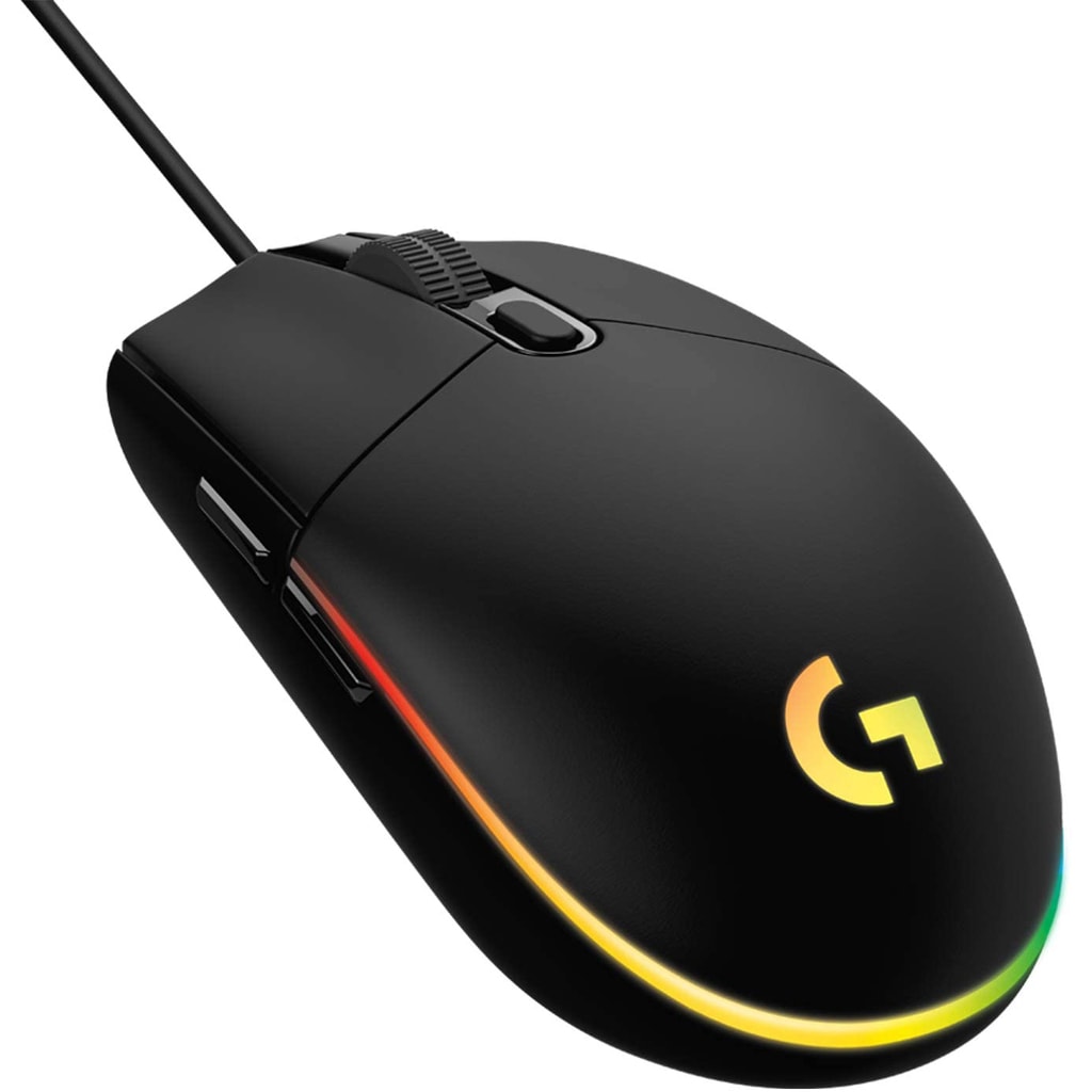 Logitech G102 LIGHTSYNC RGB Wired Gaming Mouse – 6 Buttons, HERO Sensor, 200–8,000 DPI – Black