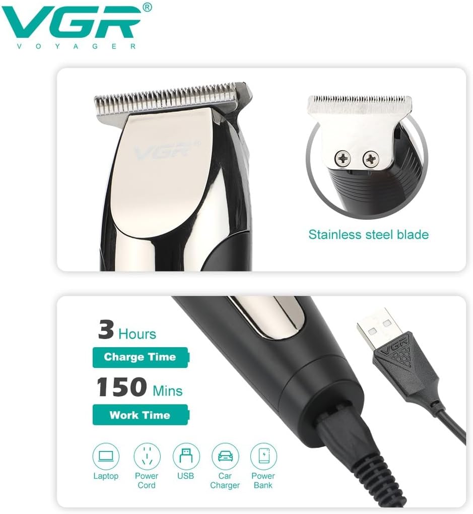 VGR V-059 Professional Multipurpose Beard and Hair Trimmer,
