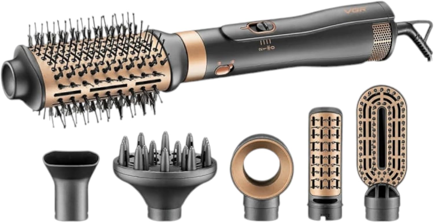 VGR V-491 Hot Air Comb 1000W 6in1 Multicolor