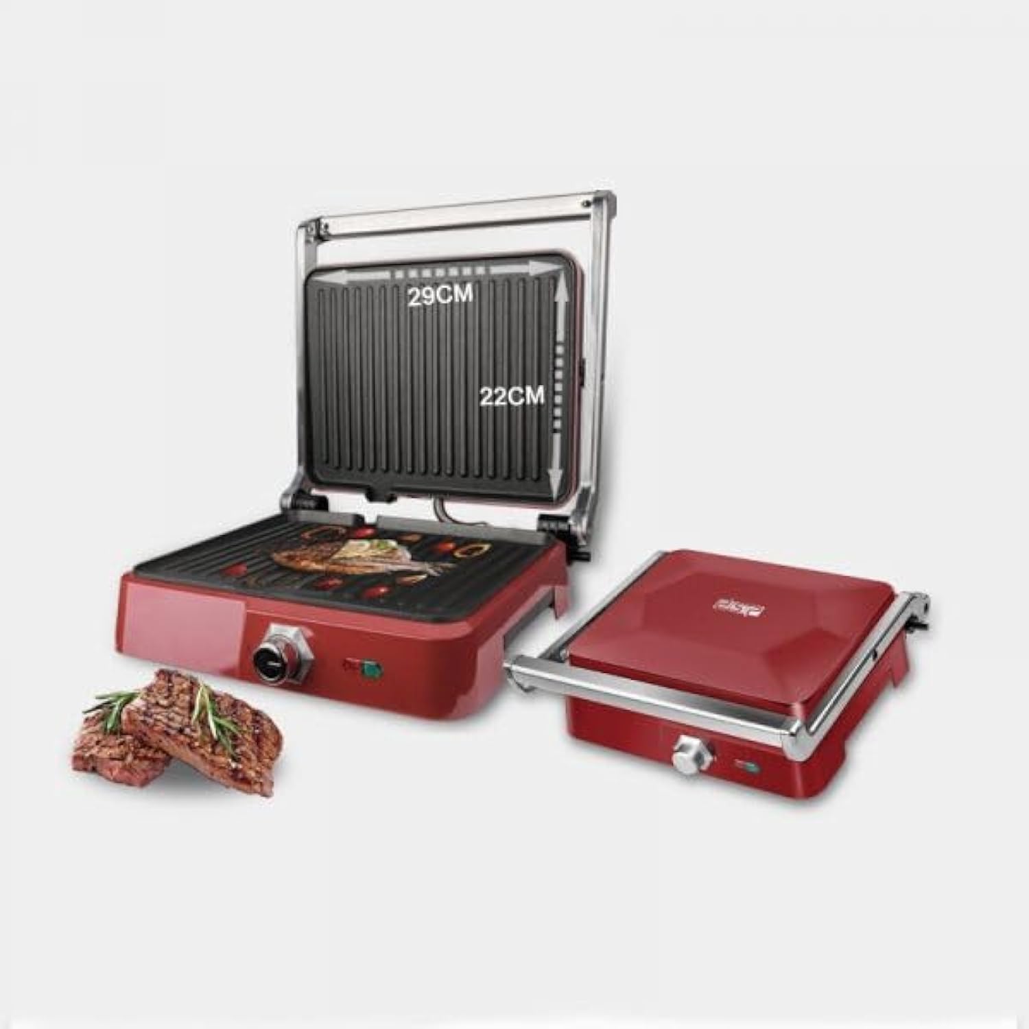 DSP Electric Grill, 1800 Watt, Red, KB1049A