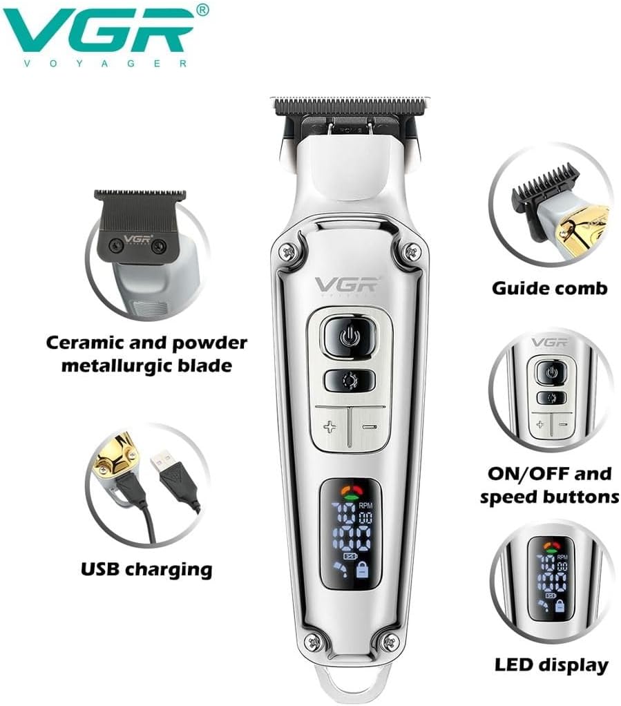 V-931 Professional Hair Trimmer with Digital Display