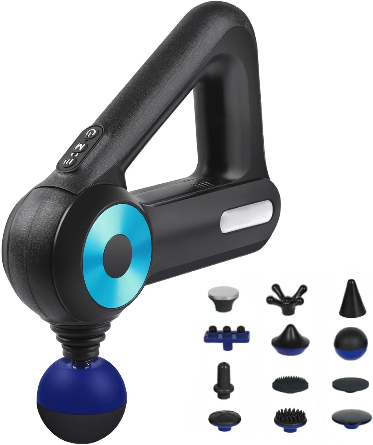 Arabest Deep Tissue Triangular Percussion Massage Gun – 12 Heads, 6 Speeds