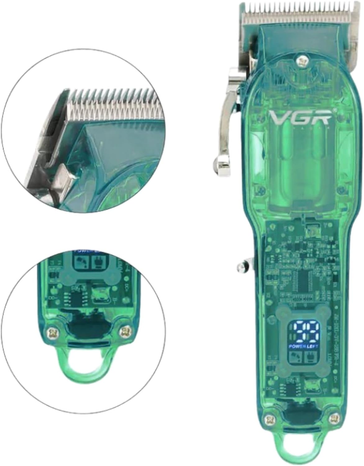 VGR V-660 Professional Rechargeable cordless Hair Clipper with Self Sharpening Blades Multicolor