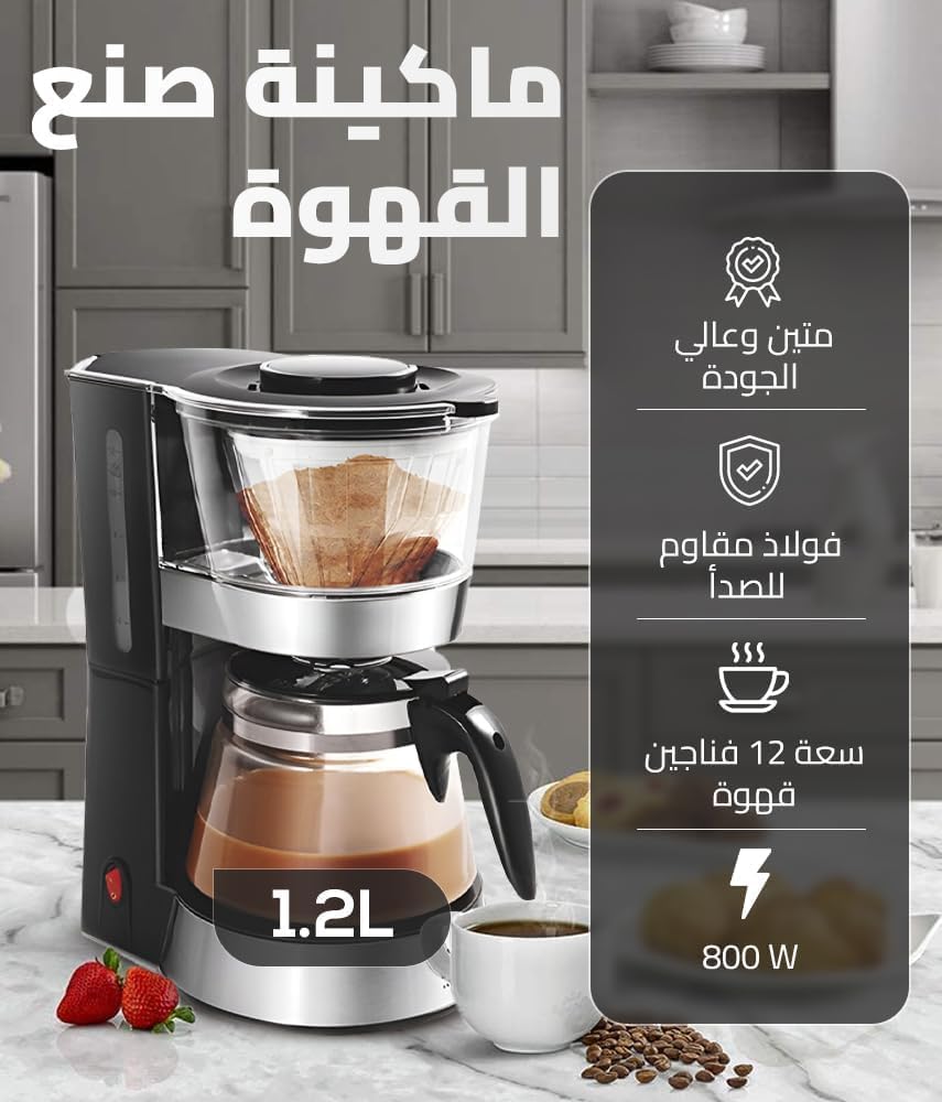DSP Coffee Maker 800W Black – KA3063