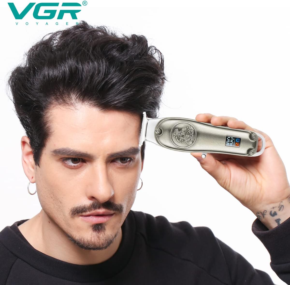 V-920 Professional Hair Trimmer For Men Haircut LED Digital Display Multicolor