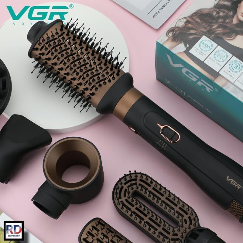 VGR V-491 Hot Air Comb 1000W 6in1 Multicolor