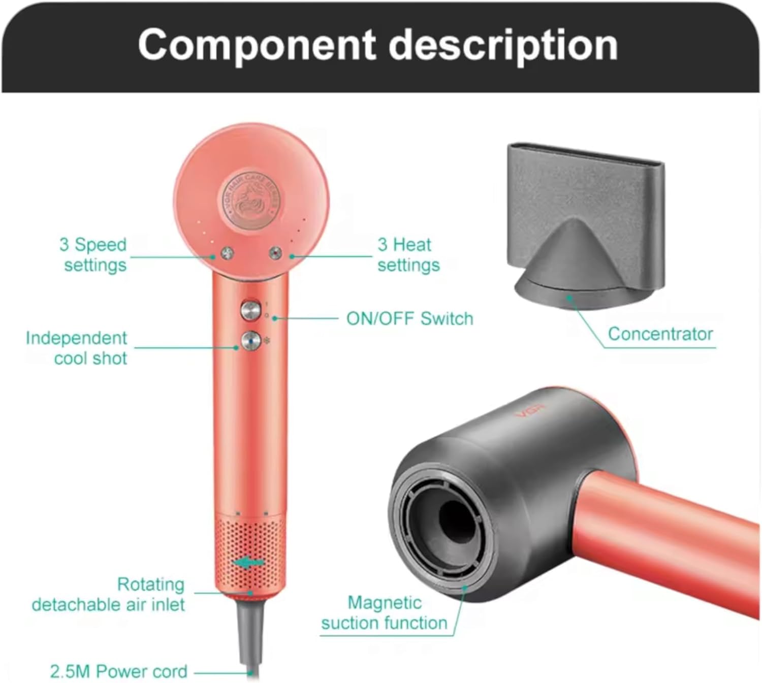 VGR V-440 Professional Hair Dryer