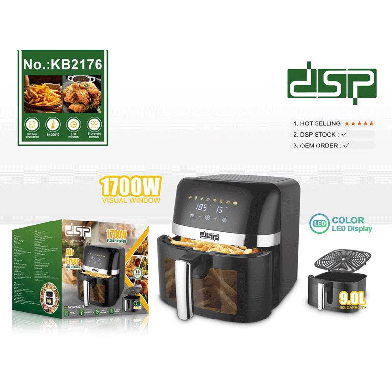 Digital Air Fryer with LED Display - KB2176