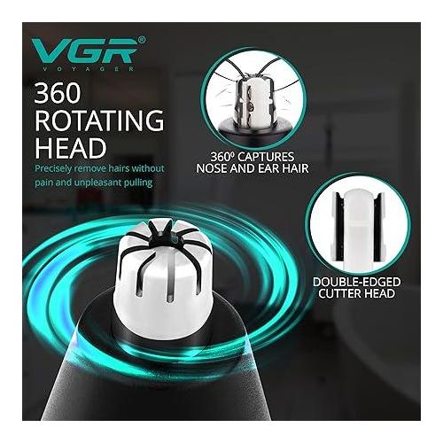 VGR - V-620 Rechargeable Professional Beard Straightener Gold