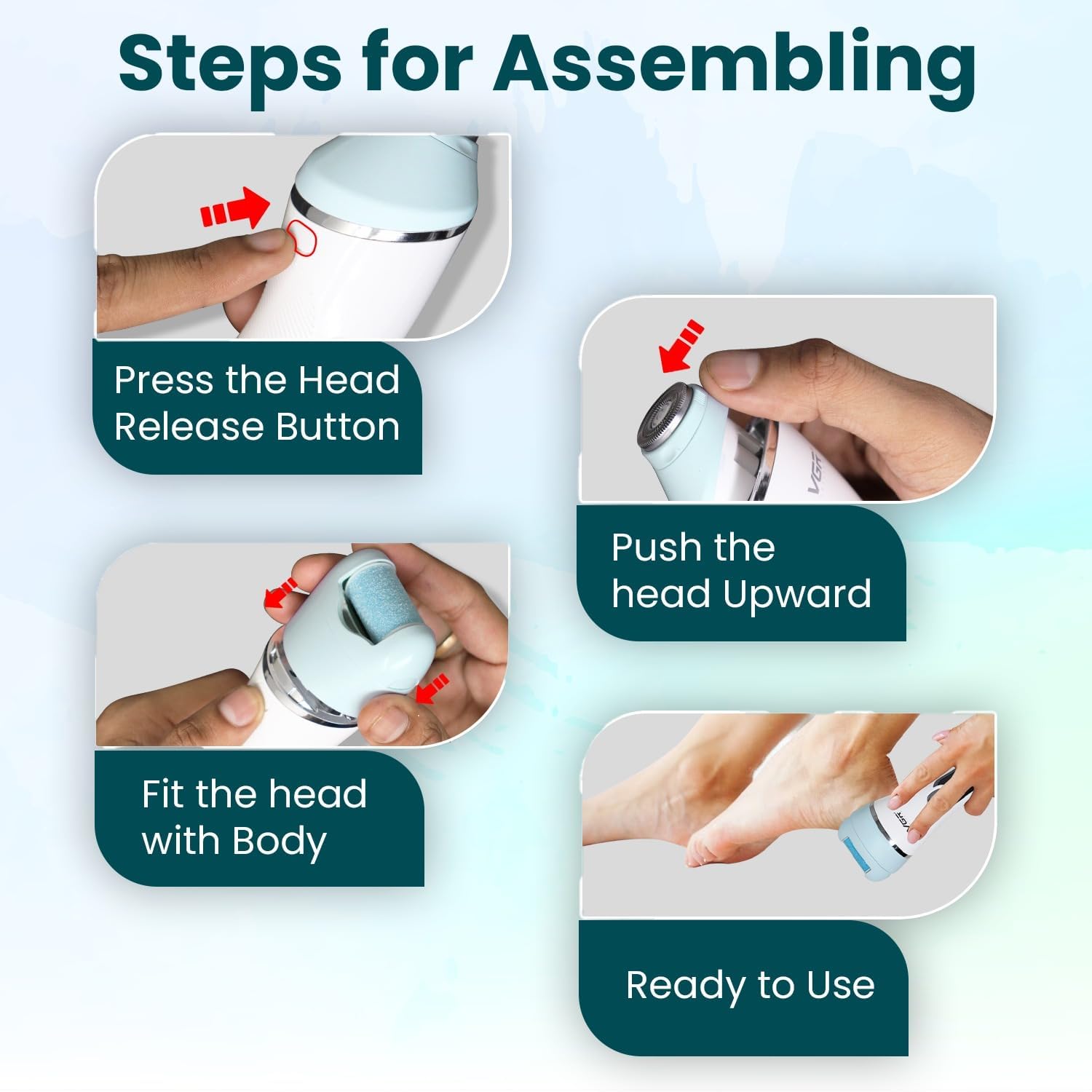 VGR V-733 Professional Ladies Grooming Kit, Epilator for women for full body