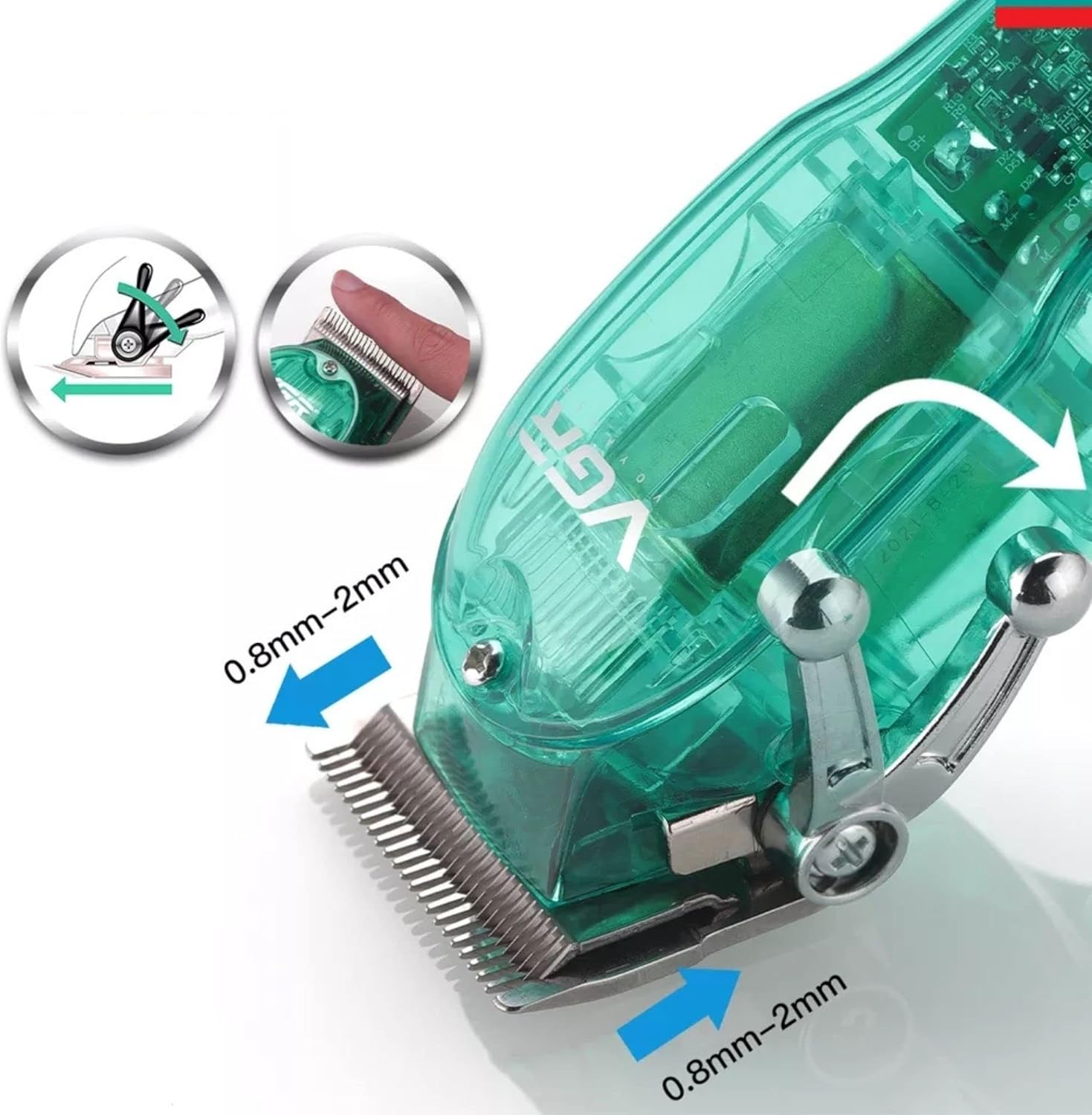 VGR V-660 Professional Rechargeable cordless Hair Clipper with Self Sharpening Blades Multicolor