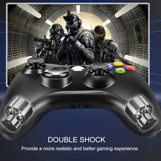 Xbox 360 Wired Controller – USB Gamepad for Xbox 360, Slim, and PC
