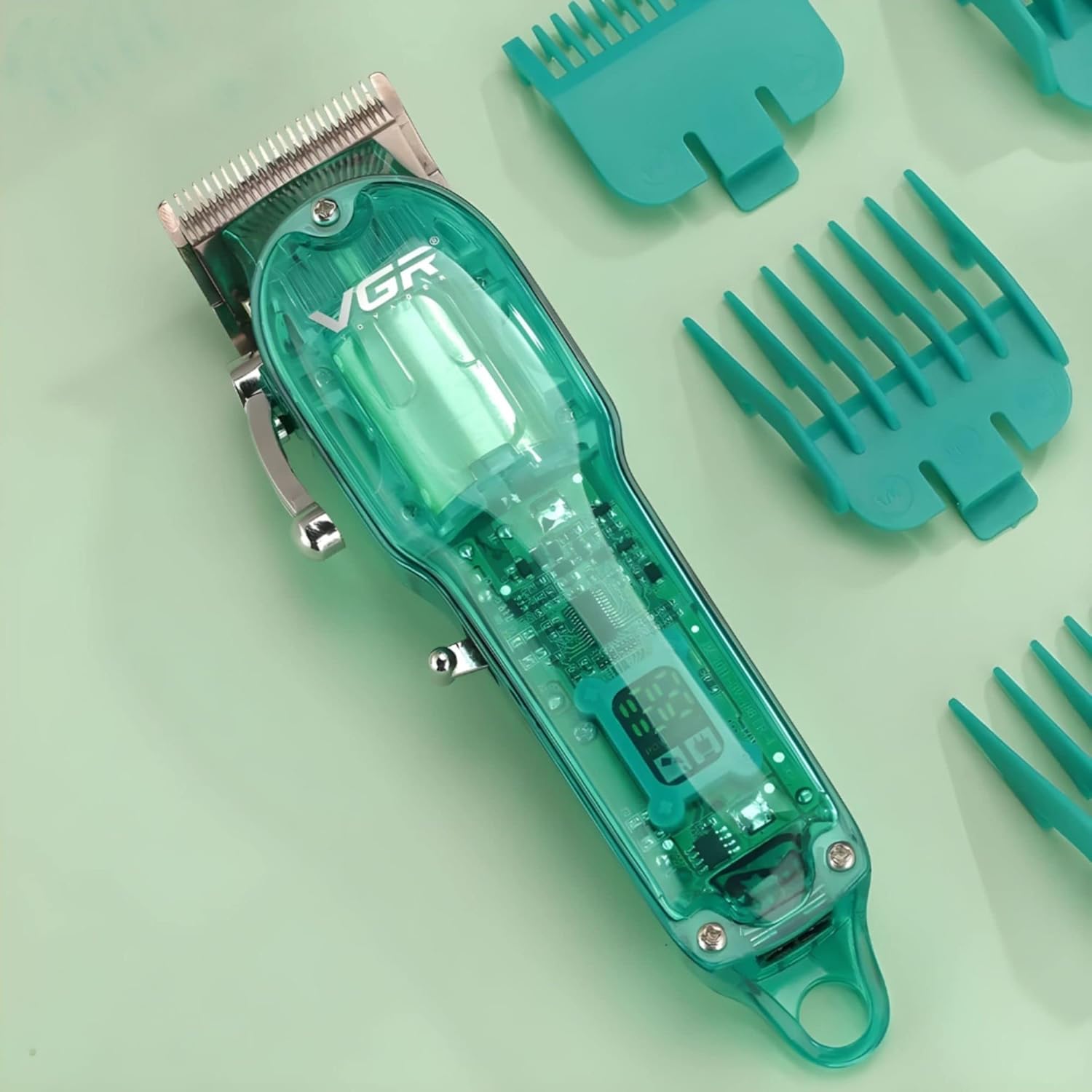 VGR V-660 Professional Rechargeable cordless Hair Clipper with Self Sharpening Blades Multicolor
