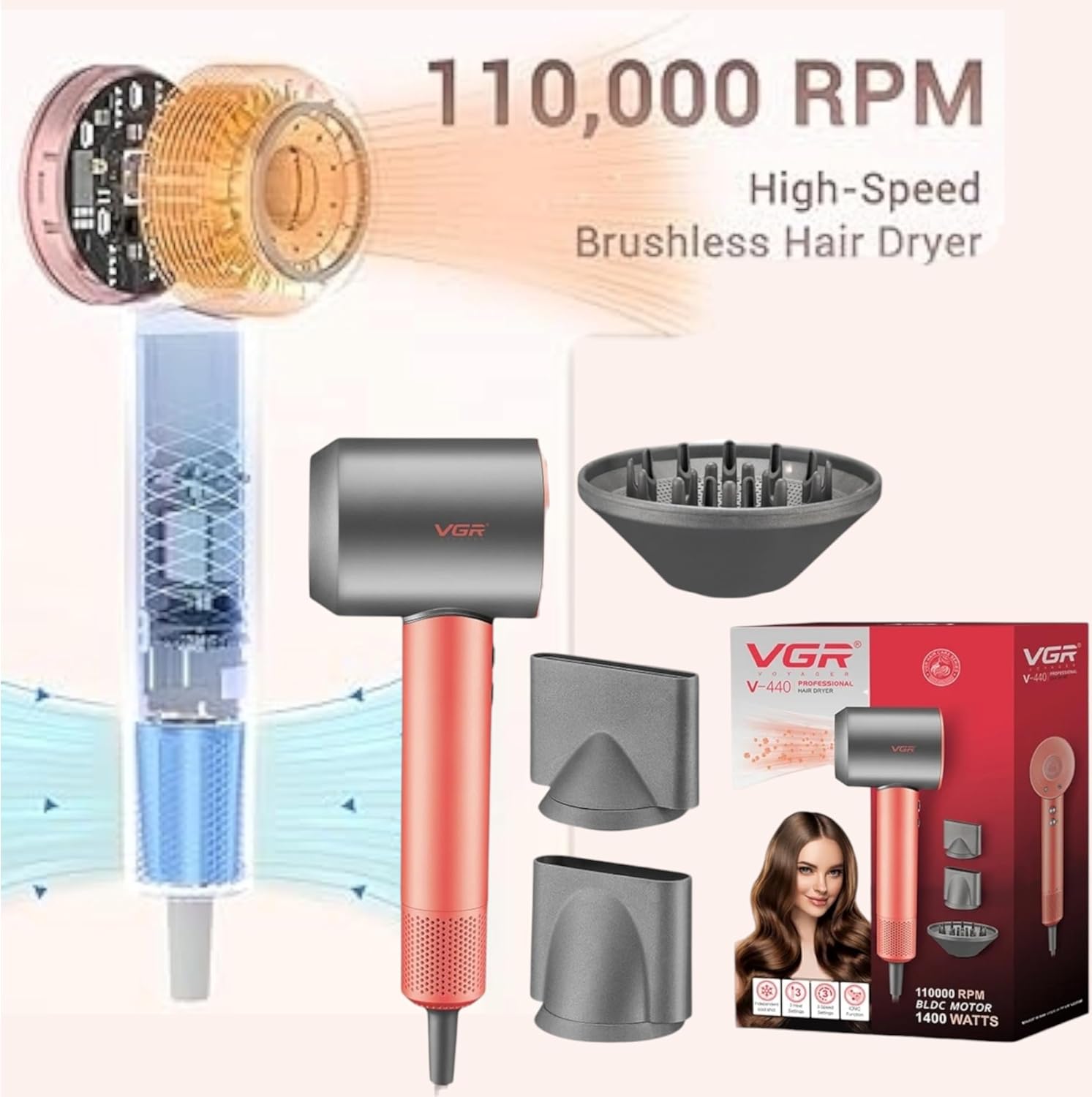 VGR V-440 Professional Hair Dryer