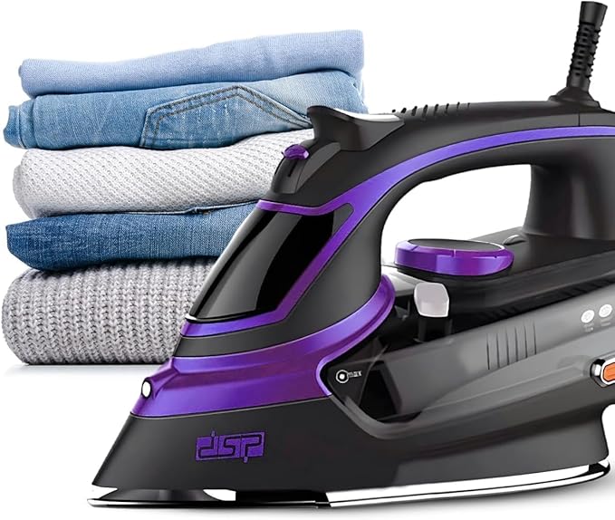 Powerful and Stylish DSP-KD1004 Steam Iron – Safe for All Fabrics