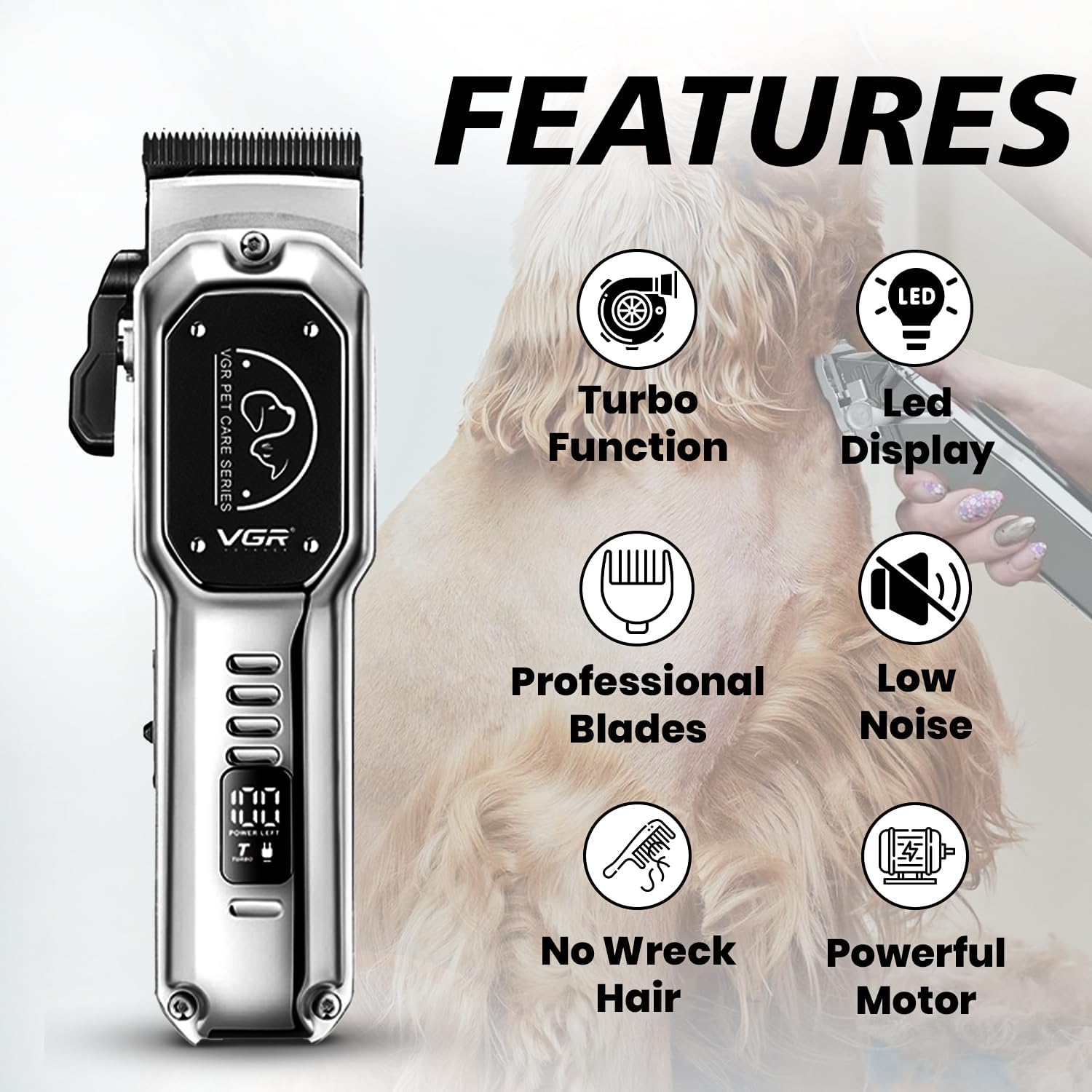 VGR V-201 Professional Pet Clipper