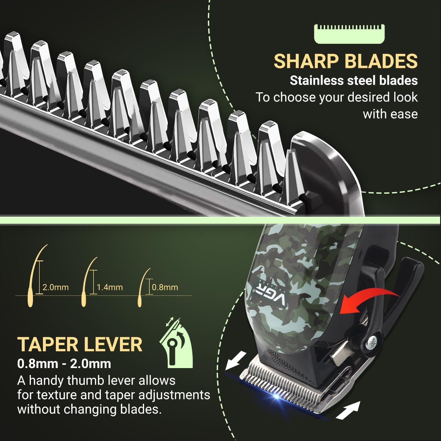VGR V-665 Professional Beard Trimmer For Men