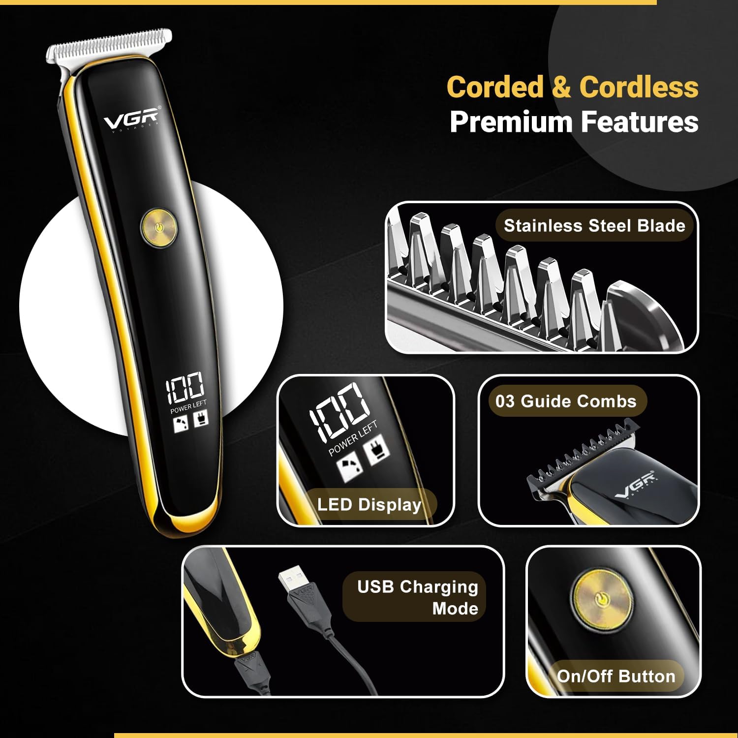 VGR V-966 Professional Hair Trimmer